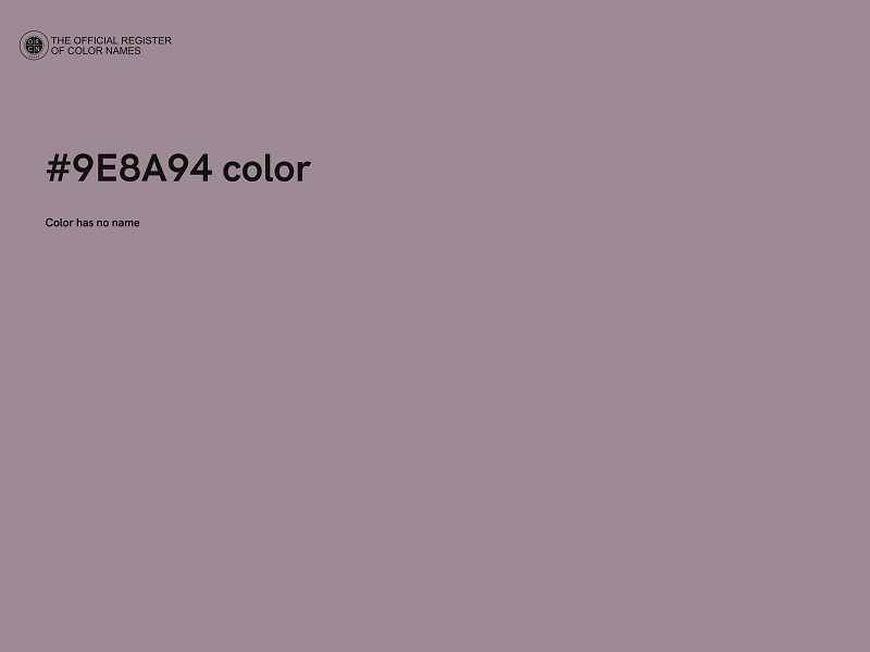 #9E8A94 color image