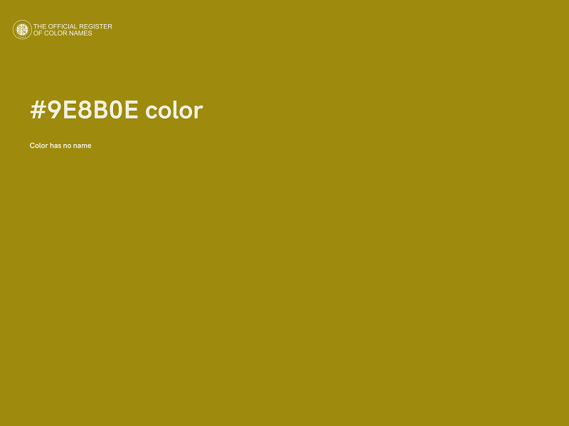 #9E8B0E color image