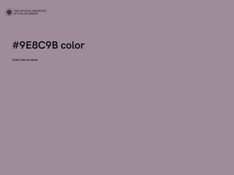 #9E8C9B color image