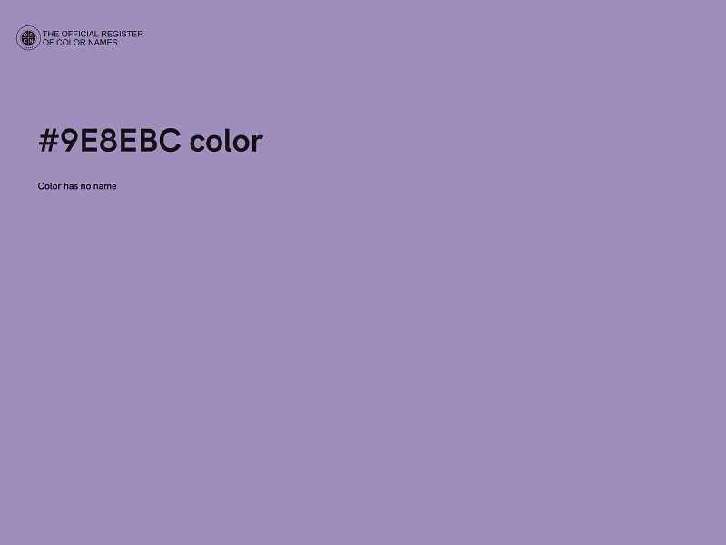 #9E8EBC color image