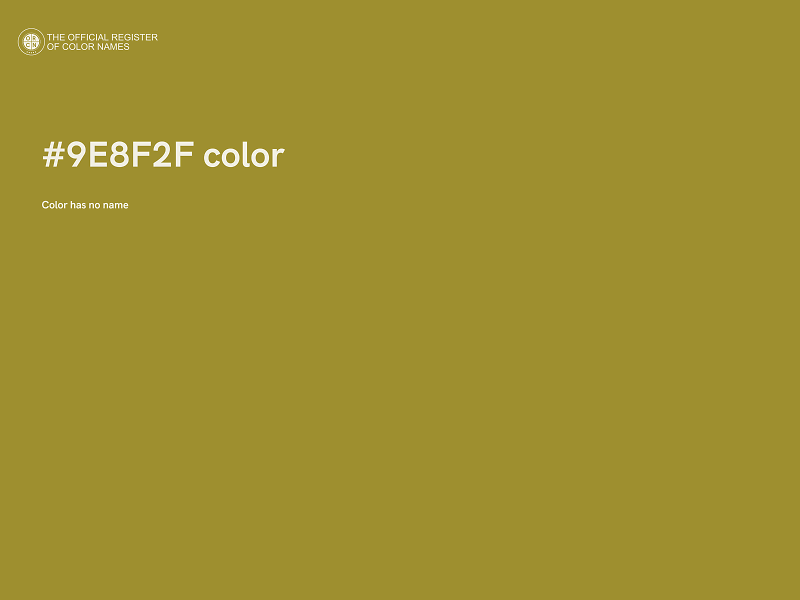 #9E8F2F color image