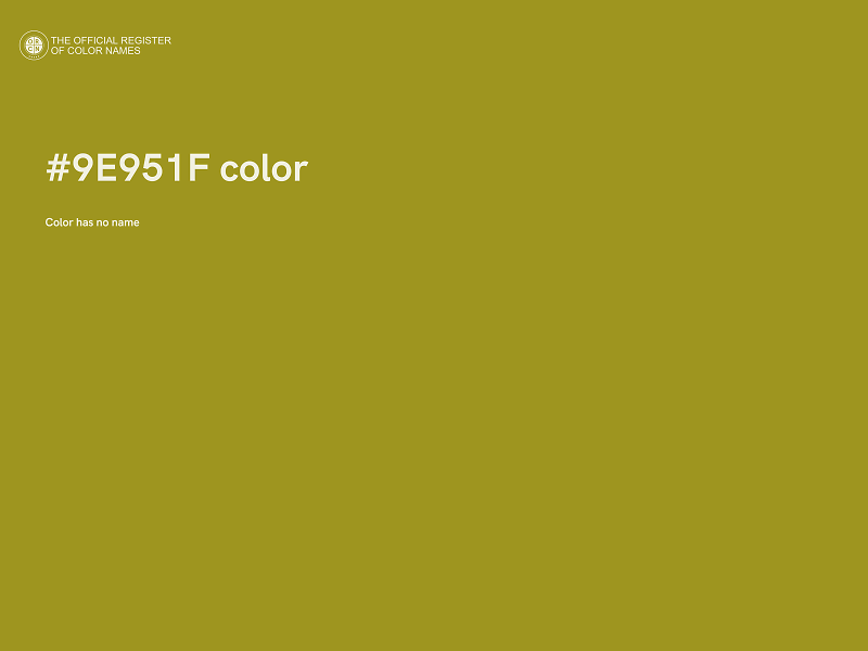 #9E951F color image