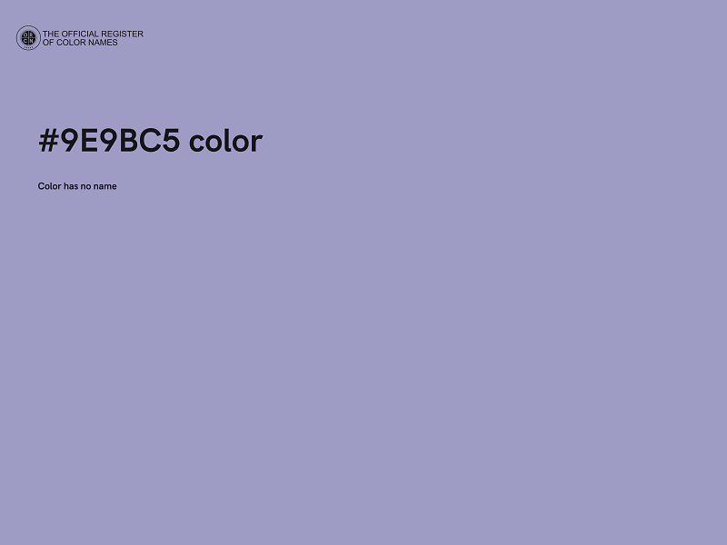 #9E9BC5 color image