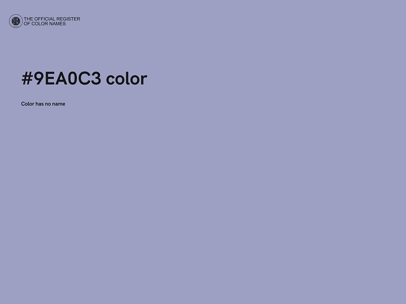 #9EA0C3 color image