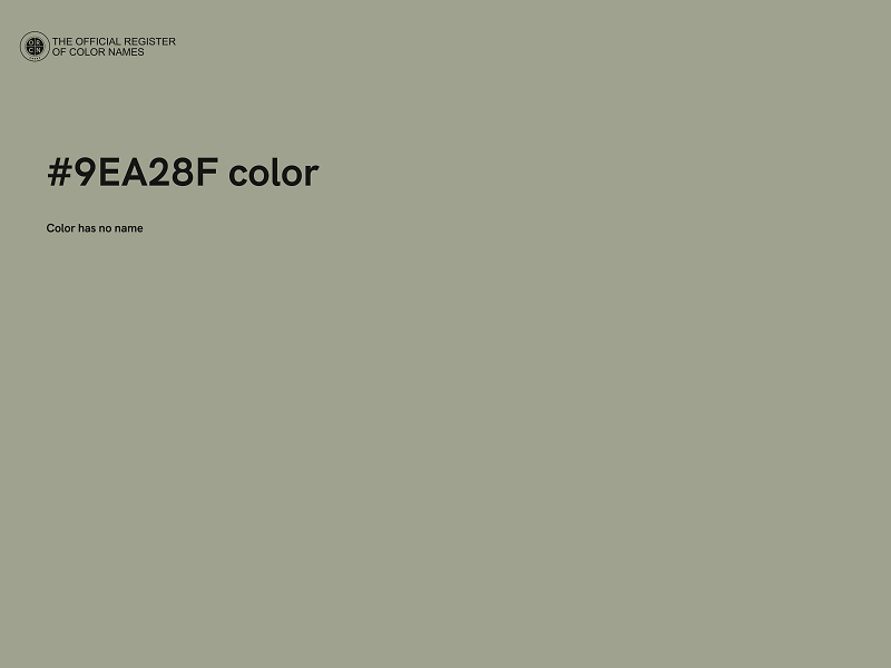 #9EA28F color image