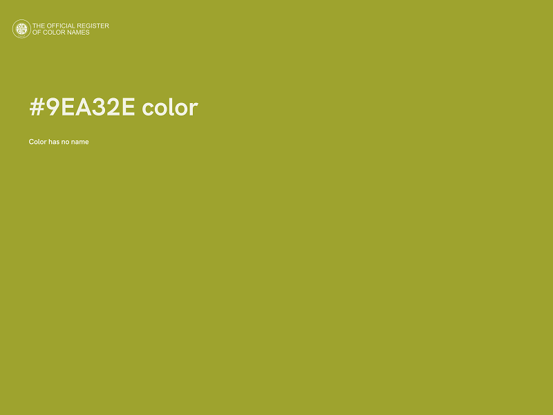 #9EA32E color image