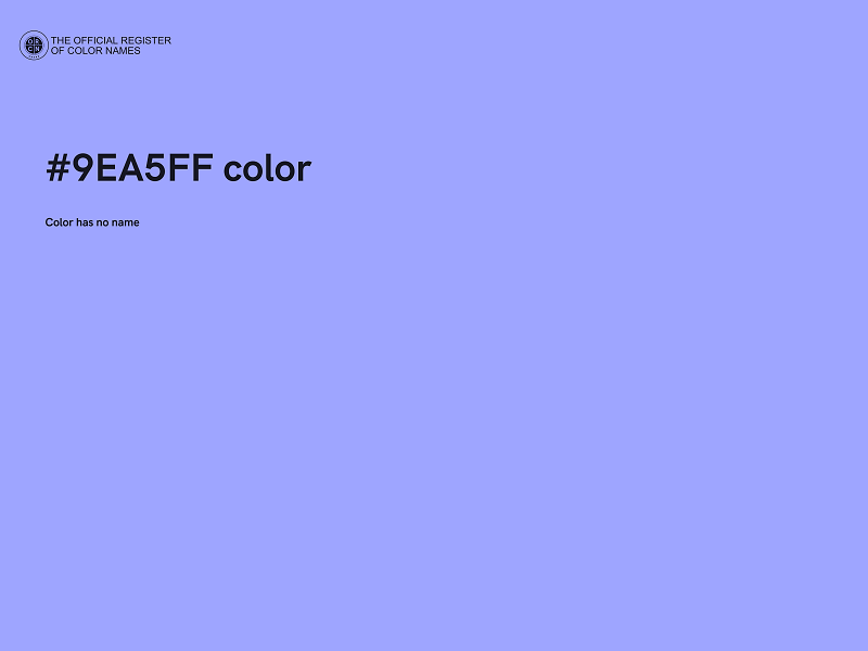 #9EA5FF color image