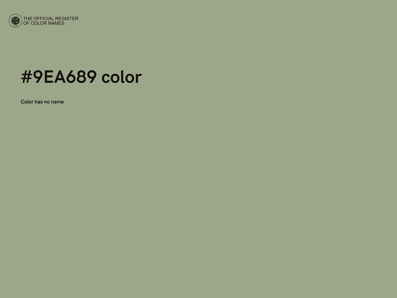 #9EA689 color image