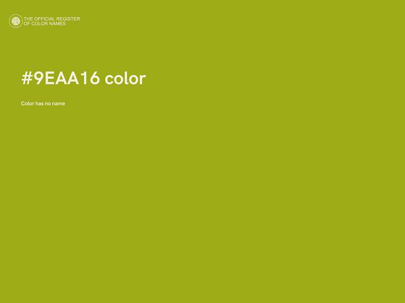 #9EAA16 color image