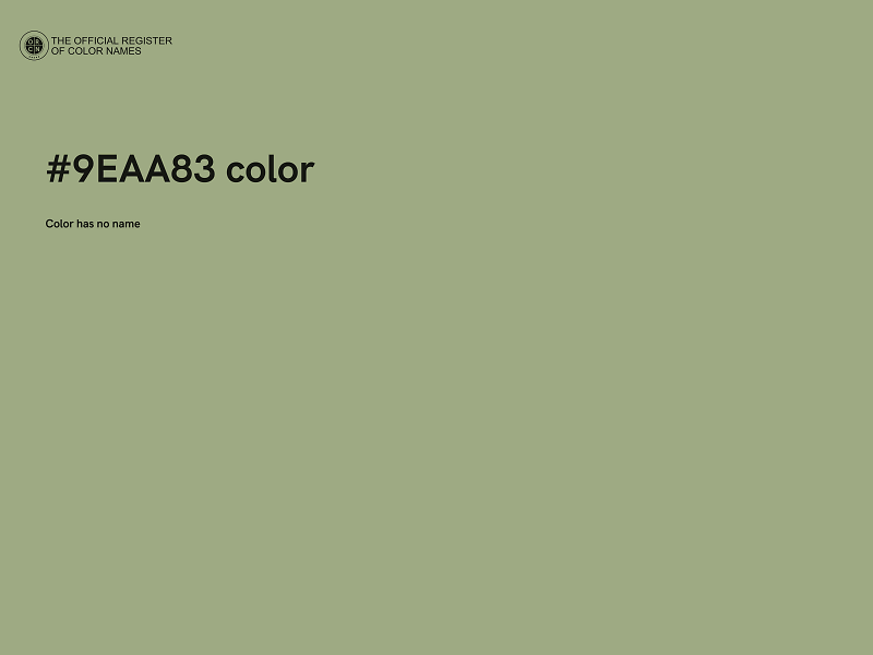 #9EAA83 color image