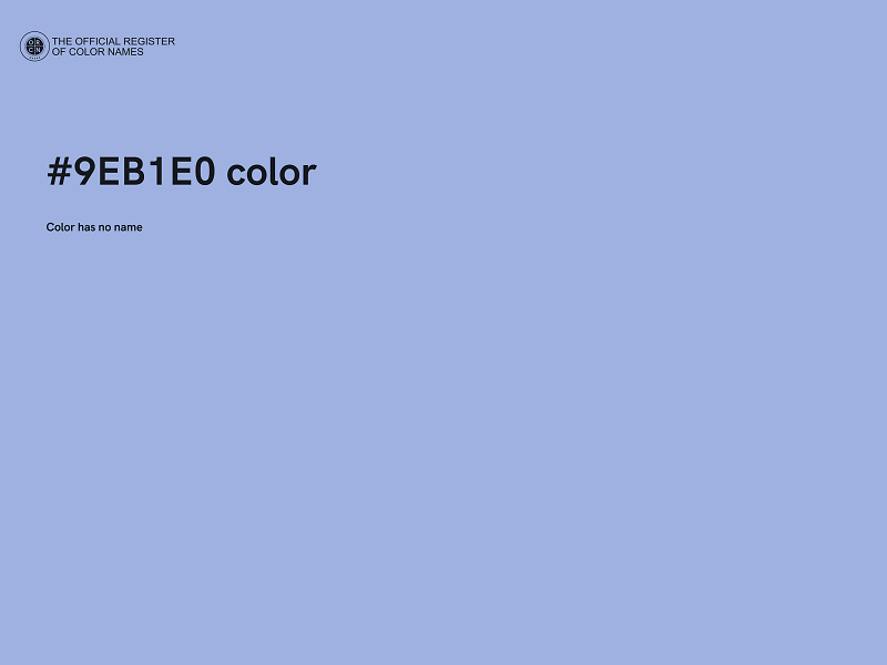 #9EB1E0 color image