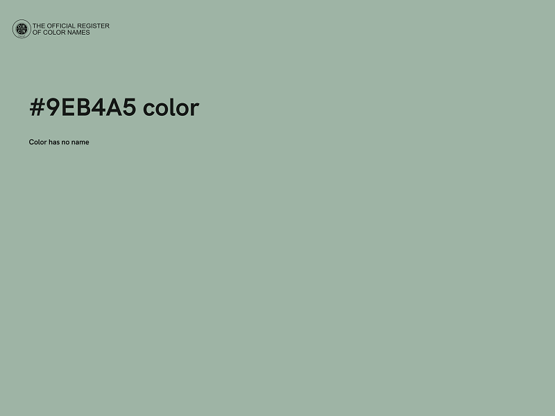 #9EB4A5 color image