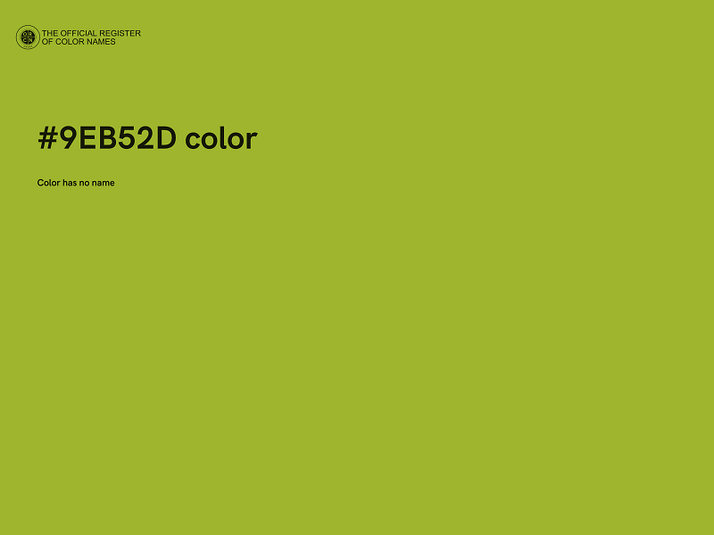 #9EB52D color image