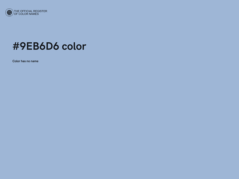 #9EB6D6 color image