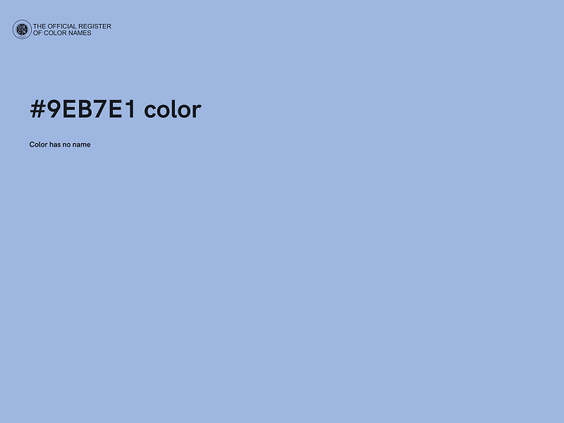 #9EB7E1 color image