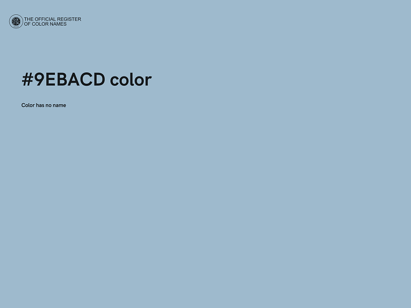 #9EBACD color image