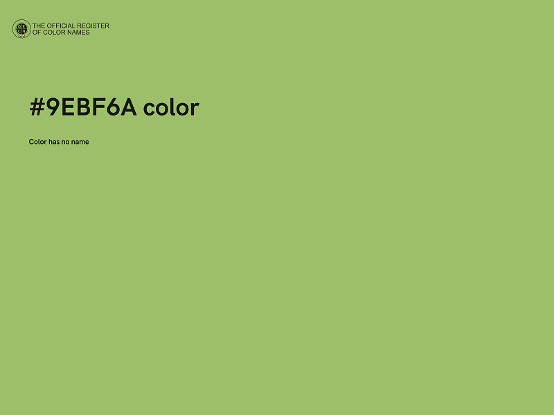 #9EBF6A color image