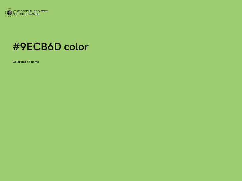 #9ECB6D color image