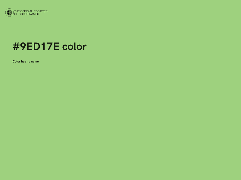 #9ED17E color image