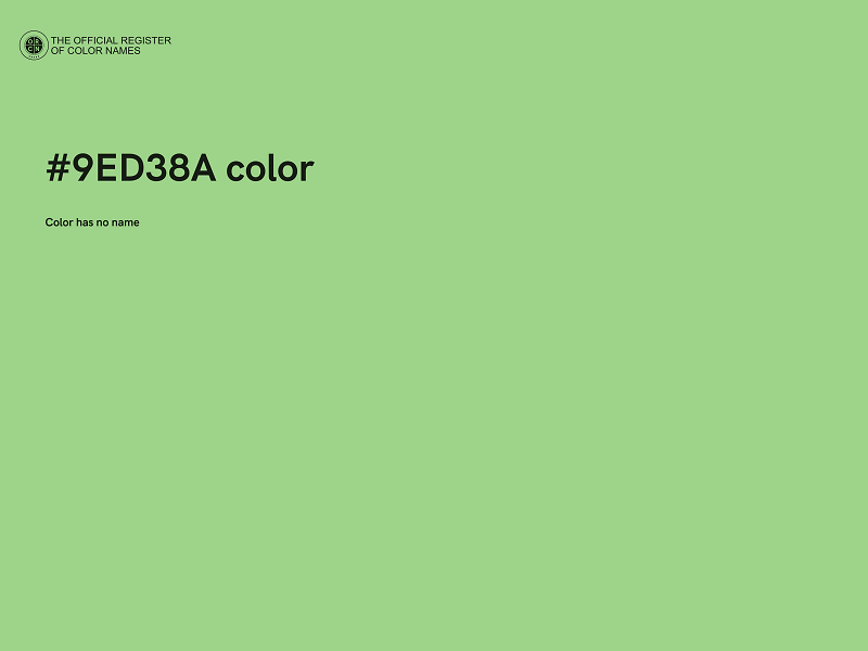 #9ED38A color image