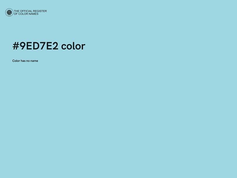 #9ED7E2 color image