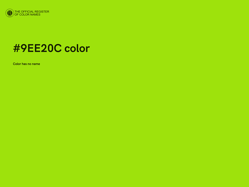 #9EE20C color image