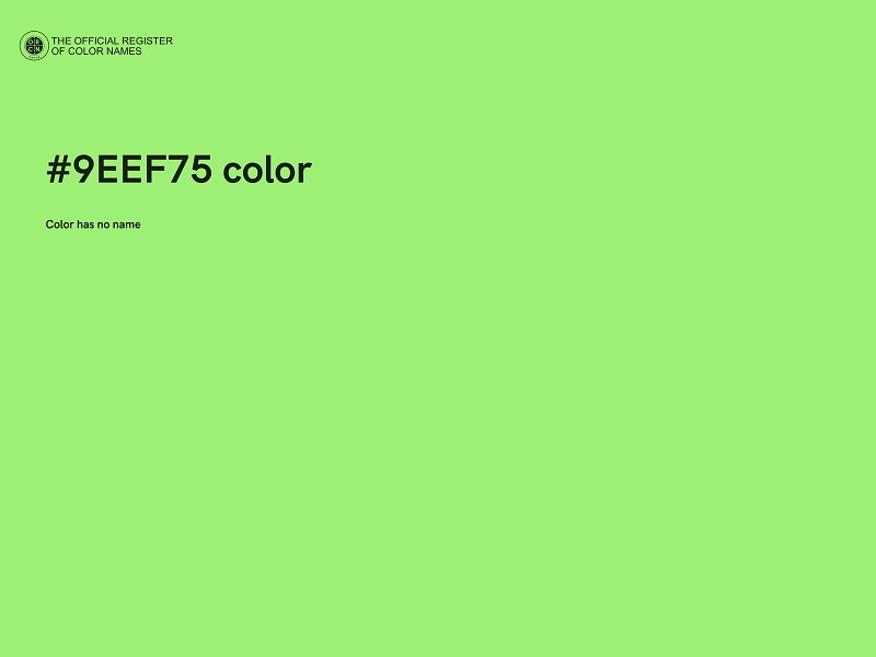 #9EEF75 color image