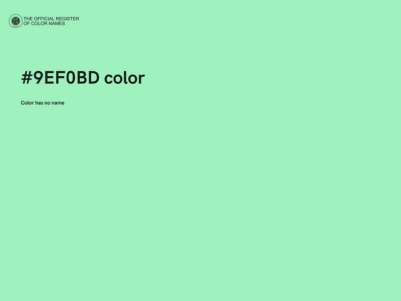 #9EF0BD color image