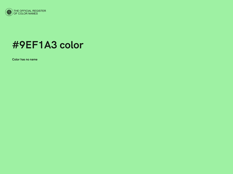 #9EF1A3 color image