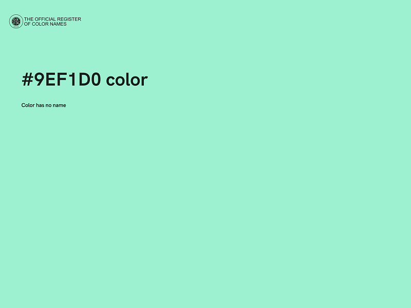 #9EF1D0 color image