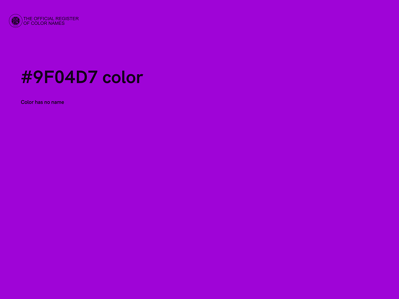 #9F04D7 color image