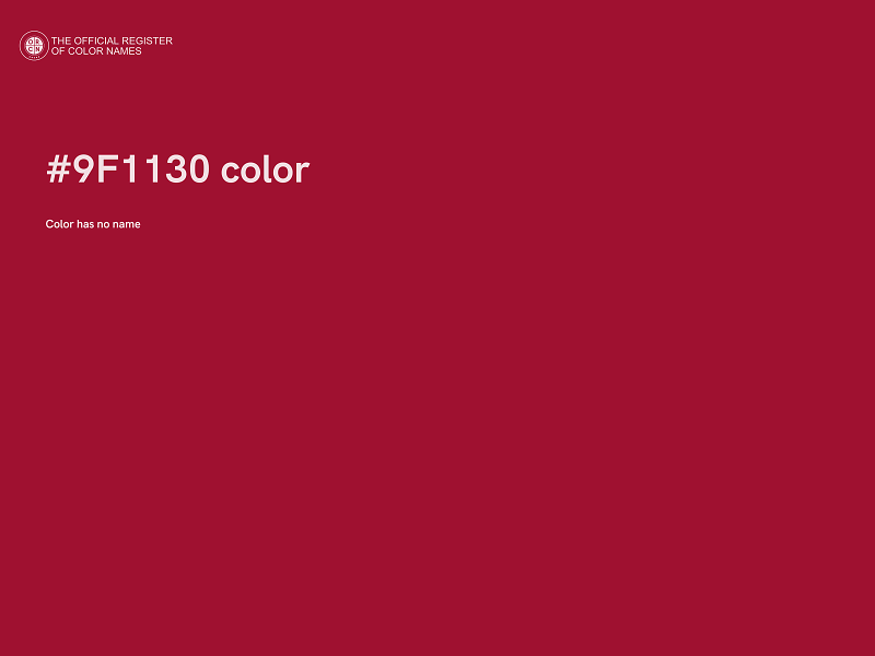 #9F1130 color image