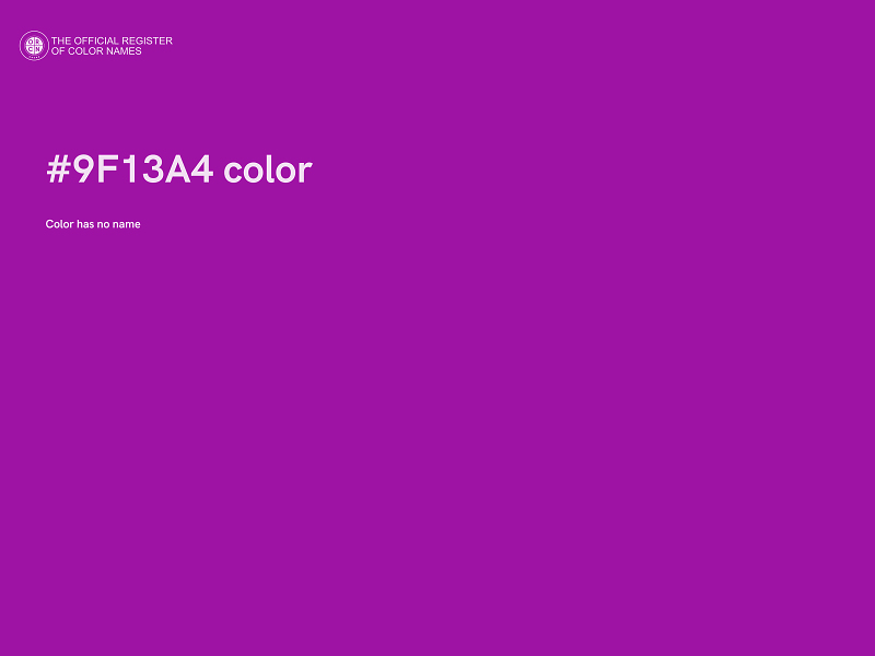 #9F13A4 color image