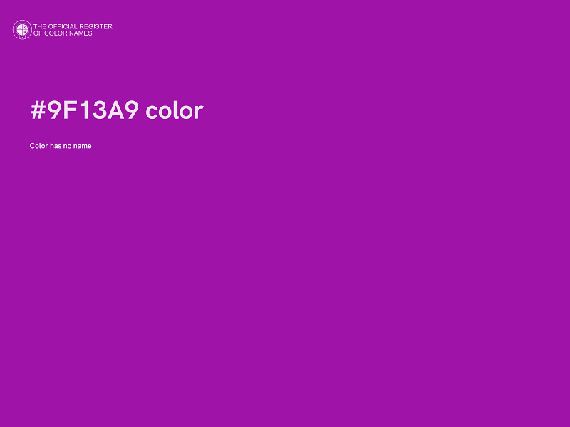 #9F13A9 color image