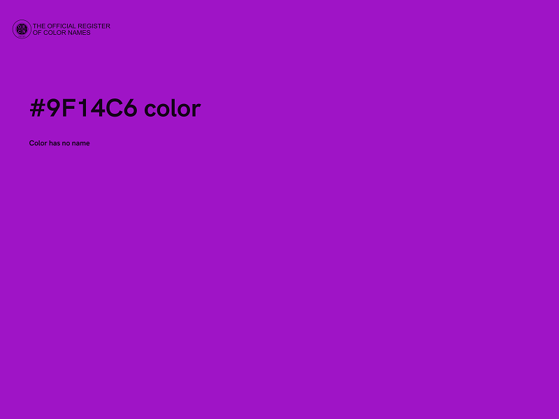 #9F14C6 color image