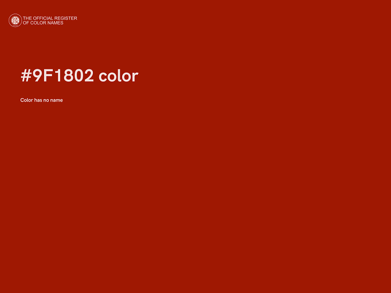 #9F1802 color image