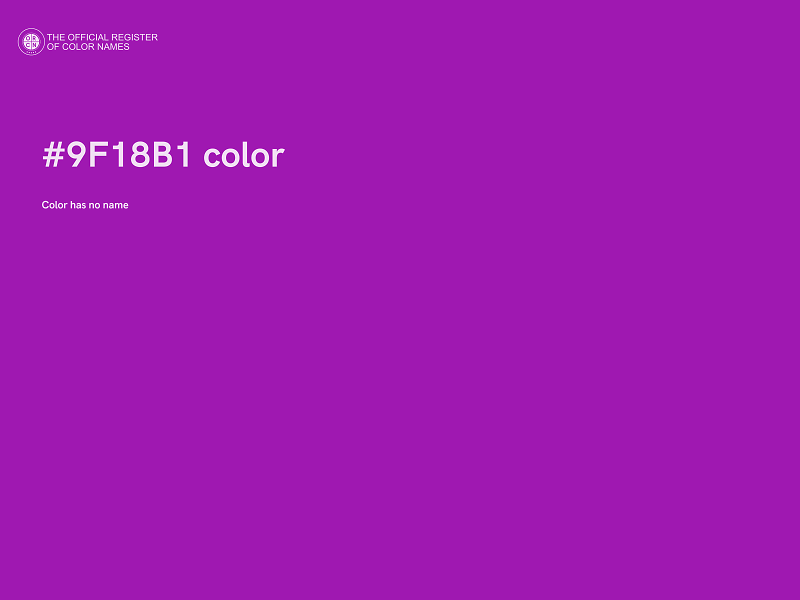 #9F18B1 color image