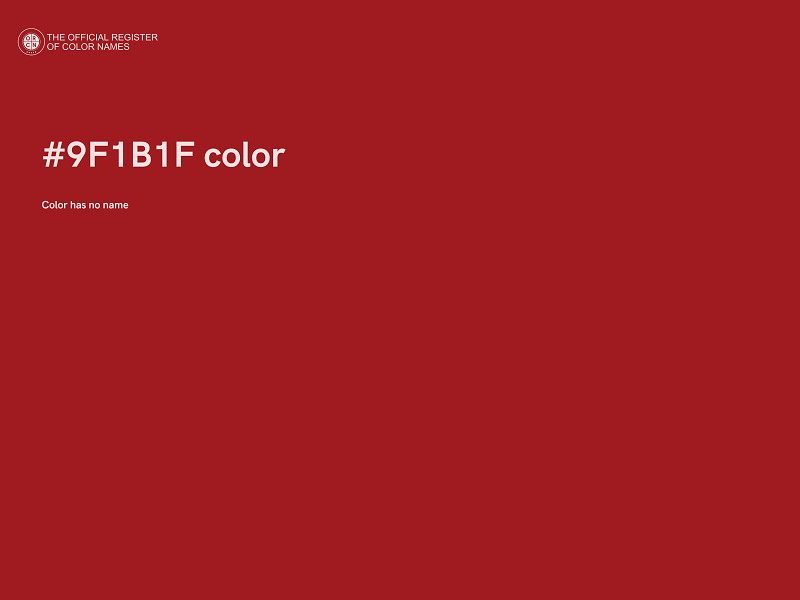 #9F1B1F color image