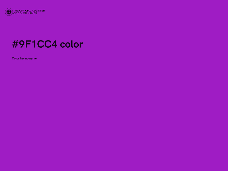 #9F1CC4 color image