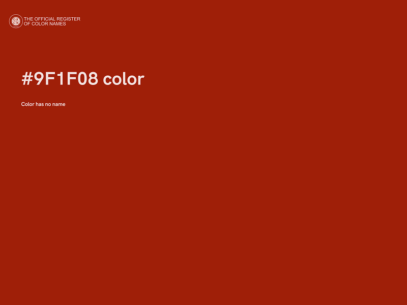 #9F1F08 color image