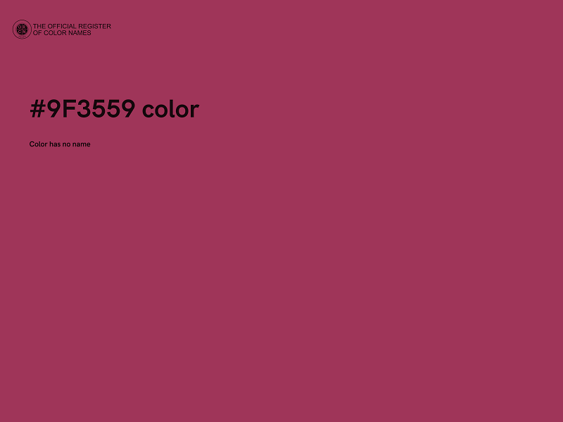 #9F3559 color image