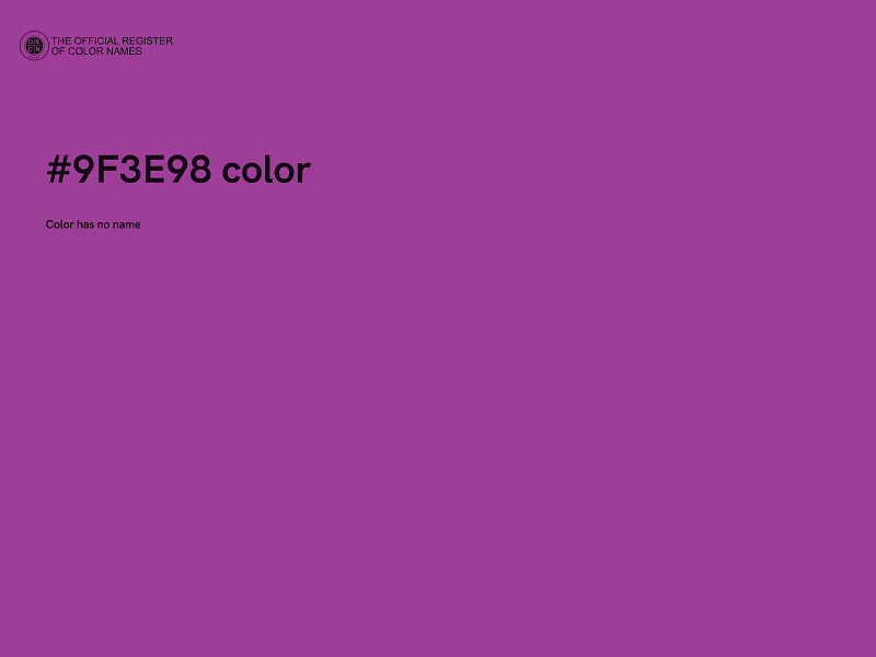 #9F3E98 color image