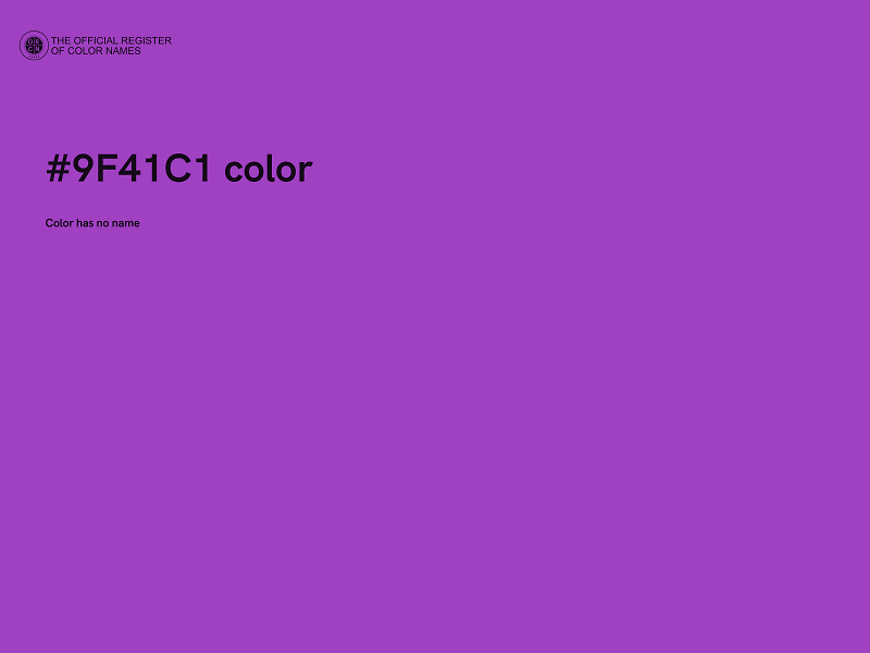 #9F41C1 color image