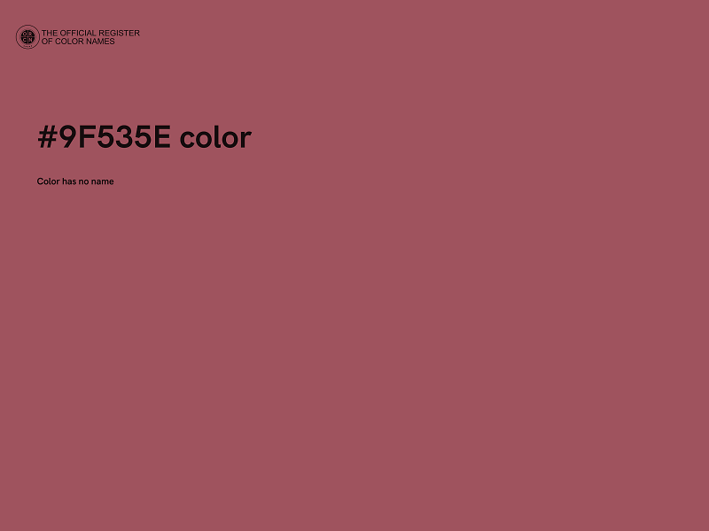 #9F535E color image