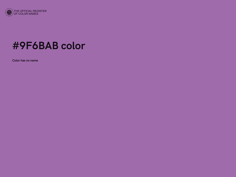 #9F6BAB color image