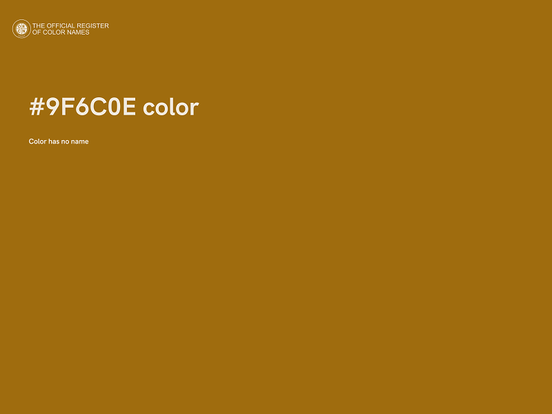 #9F6C0E color image