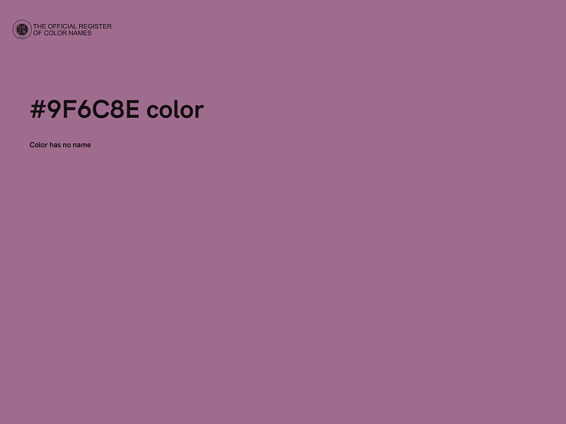 #9F6C8E color image