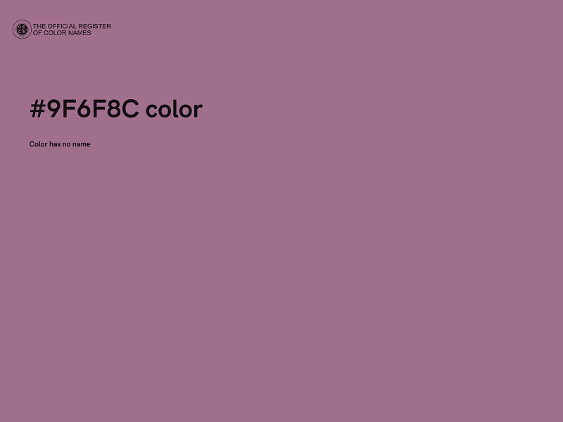 #9F6F8C color image