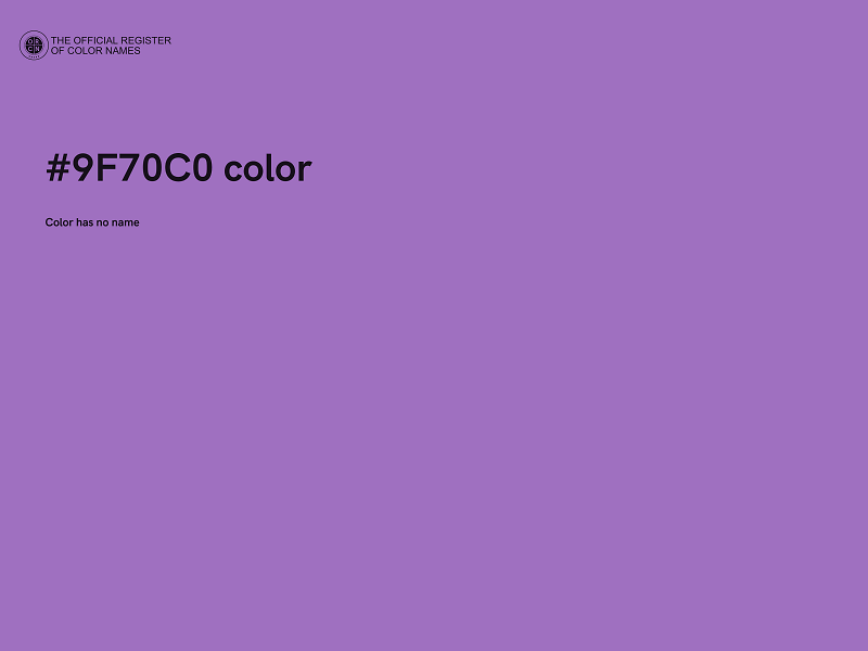 #9F70C0 color image