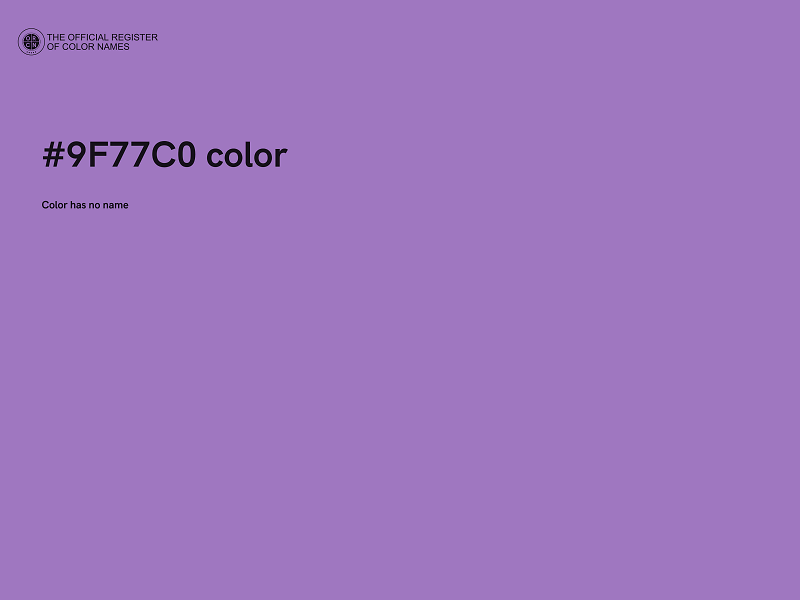 #9F77C0 color image